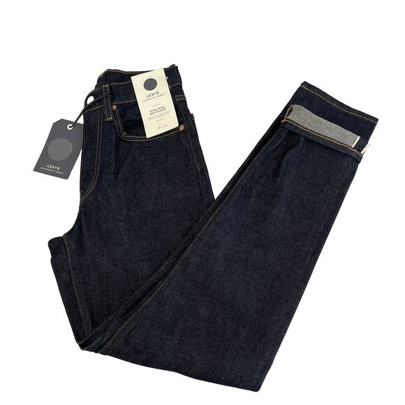 Women’s Levi’s Japanese Fabric Selvedge DenimHigh Rise Boyfriend Jeans 24x30 NWT - Picture 1 of 10